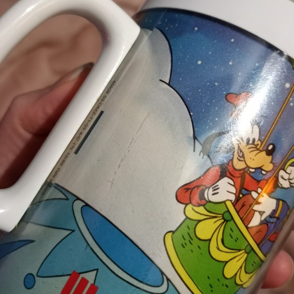 Vintage Disney Thermo Serv Mug 70's 80's Classic Characters Mickey Minnie Goofy - Picture 6 of 8